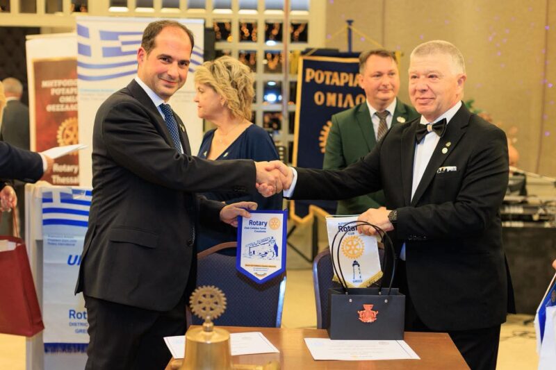 Rotary Twin Club agreement signing ceremony between Alexandroupolis Greece and Cetatea Tomis Constanța